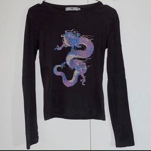 Dark Gray Dragon Shirt